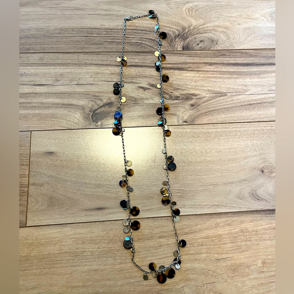 J.Crew tortoiseshell necklace